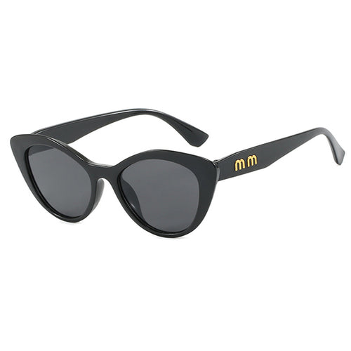 Women’s Black Cat-Eye Sunglasses – Retro Concave Frame in Multiple Colors