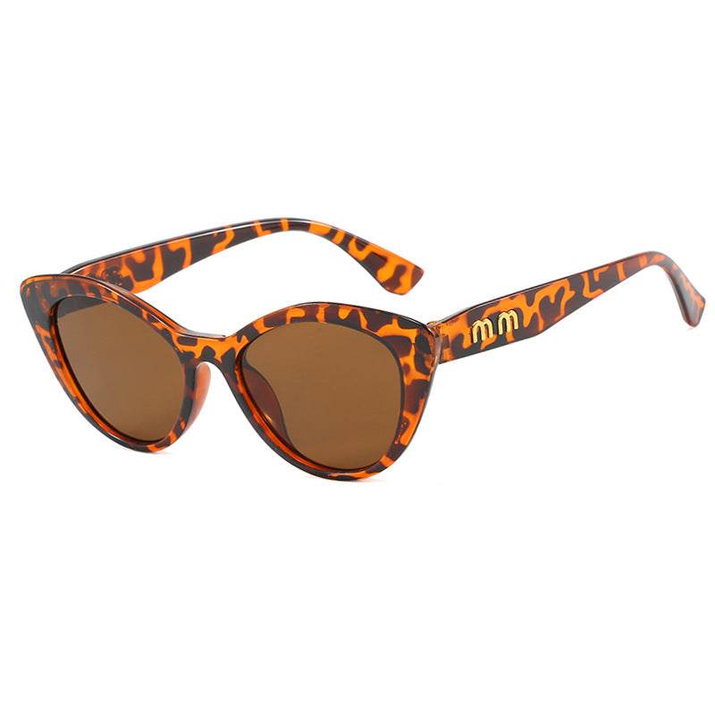Women’s Black Cat-Eye Sunglasses – Retro Concave Frame in Multiple Colors