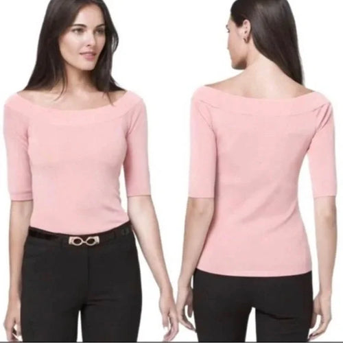 White House Black Market Off-Shoulder Blouse – Pink – Women’s M
